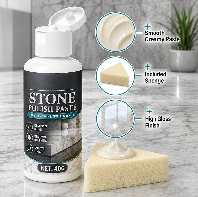 Shiny Stone Polish Cream for Marble Surfaces