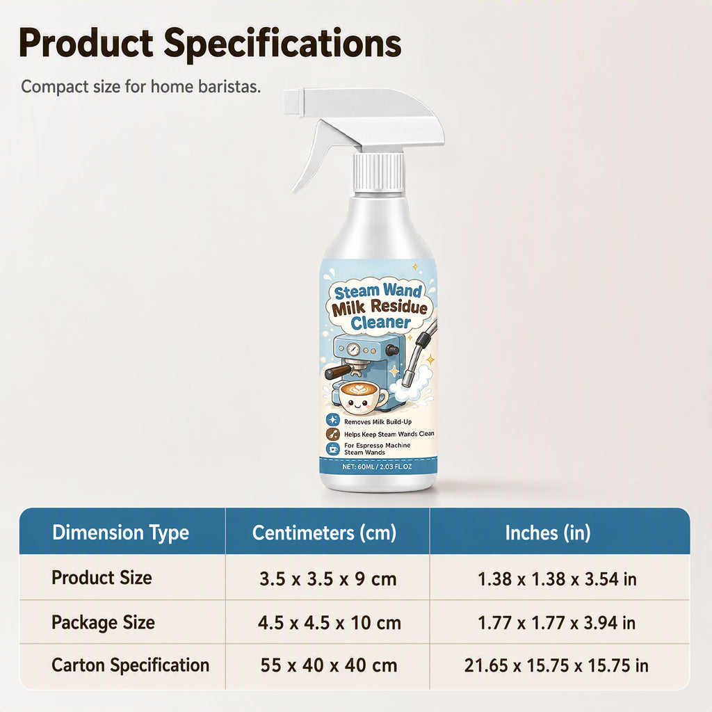 Steam Wand Milk Residue Cleaner Spray