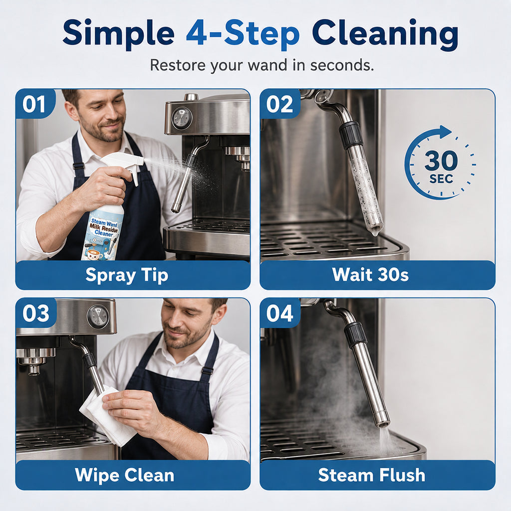 Steam Wand Milk Residue Cleaner Spray