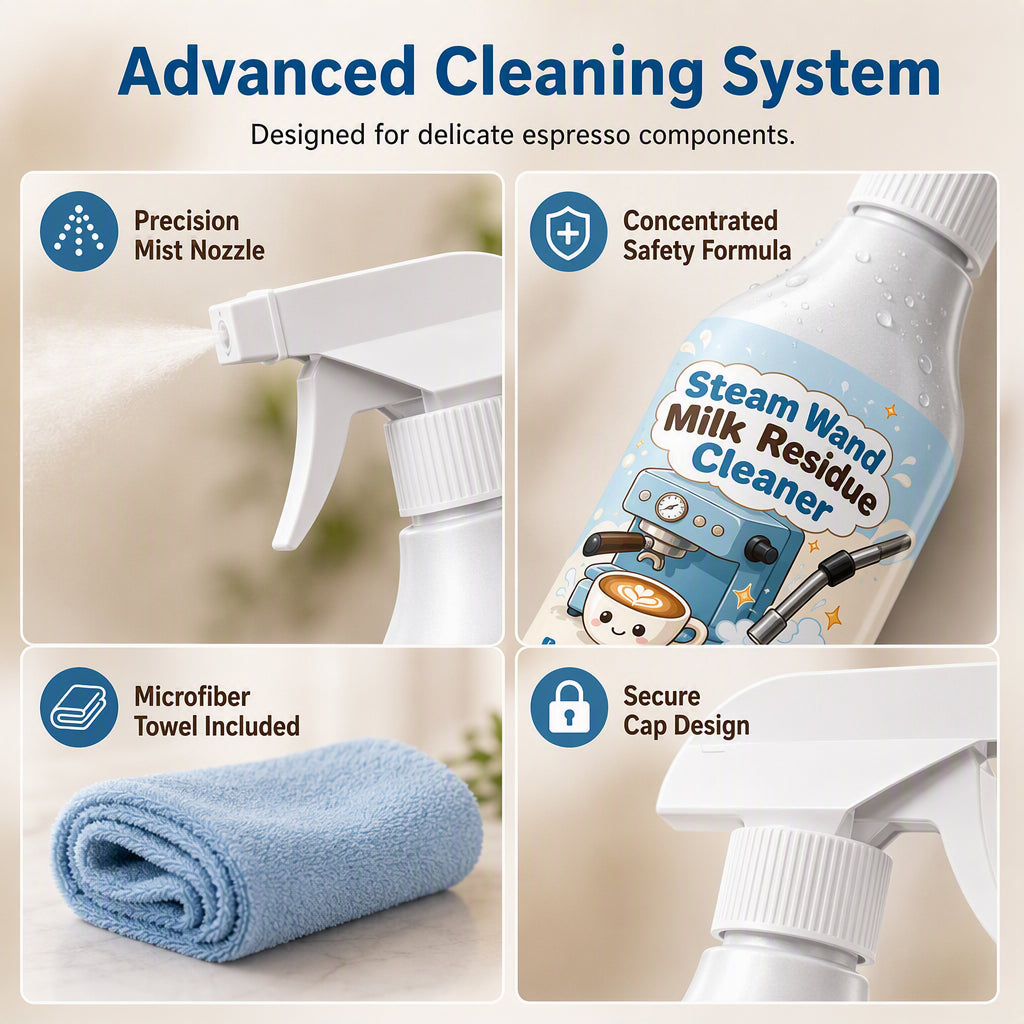 Steam Wand Milk Residue Cleaner Spray