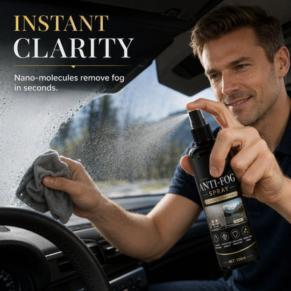 Car Glass Anti-Fog Spray for Clear Visibility