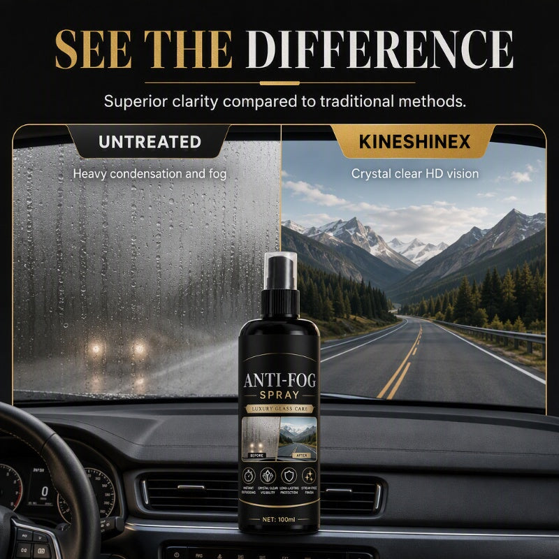 Car Glass Anti-Fog Spray for Clear Visibility