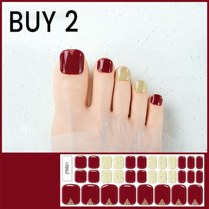 Semi-Cured Gel Toenail Stickers