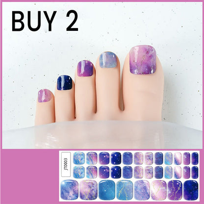 Semi-Cured Gel Toenail Stickers