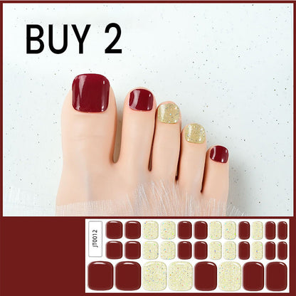 Semi-Cured Gel Toenail Stickers