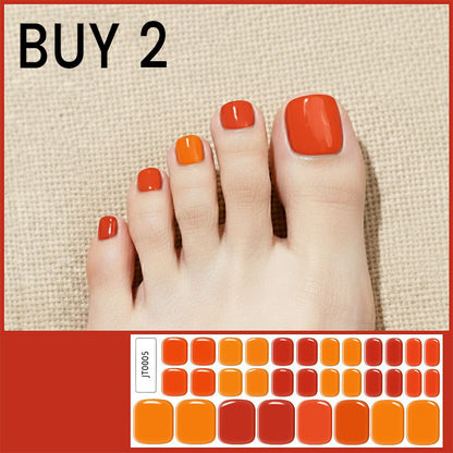 Semi-Cured Gel Toenail Stickers