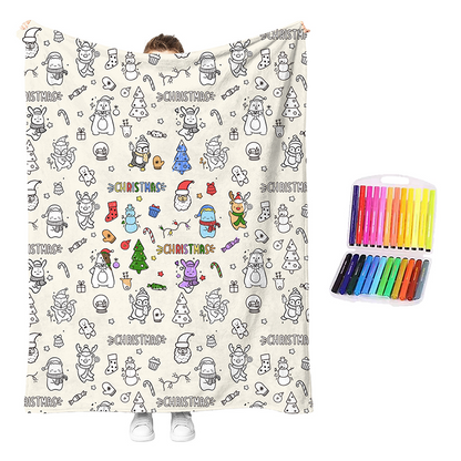 🎨 DIY Coloring Blanket Kit for Creative Days at Home