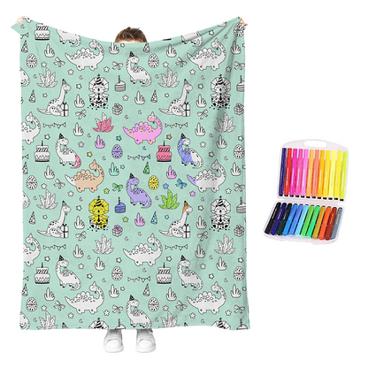 🎨 DIY Coloring Blanket Kit for Creative Days at Home