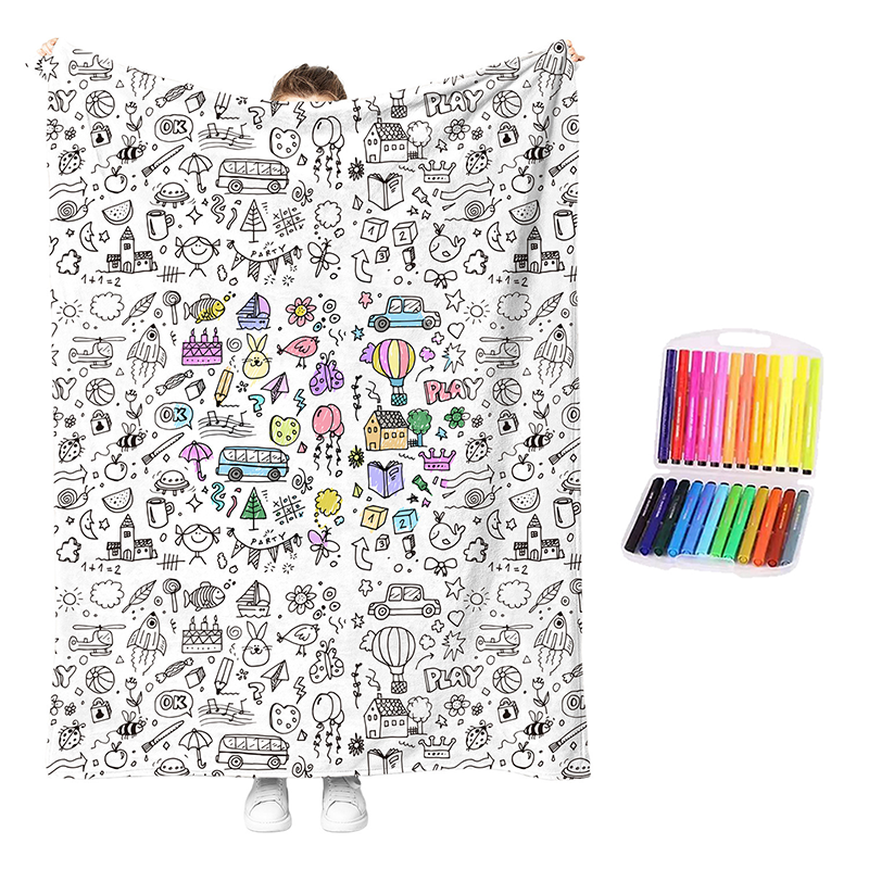 🎨 DIY Coloring Blanket Kit for Creative Days at Home