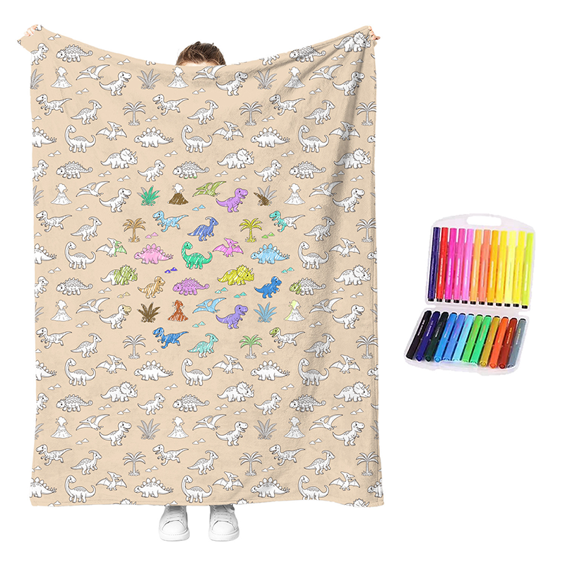 🎨 DIY Coloring Blanket Kit for Creative Days at Home