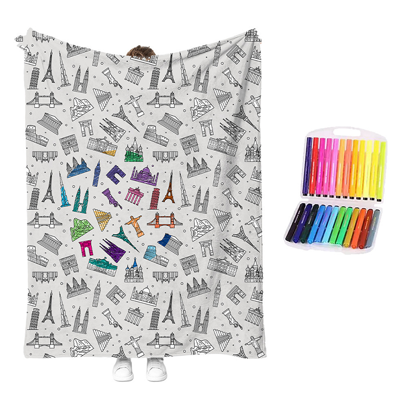 🎨 DIY Coloring Blanket Kit for Creative Days at Home