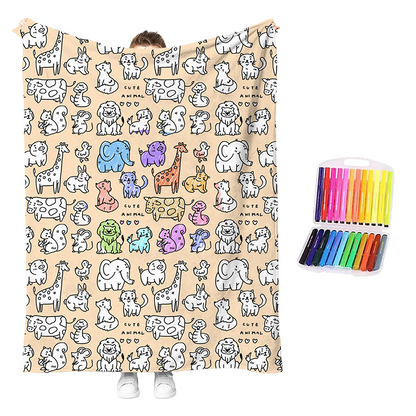 🎨 DIY Coloring Blanket Kit for Creative Days at Home