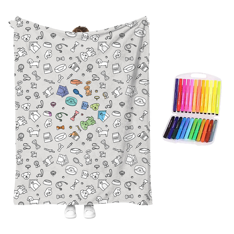 🎨 DIY Coloring Blanket Kit for Creative Days at Home