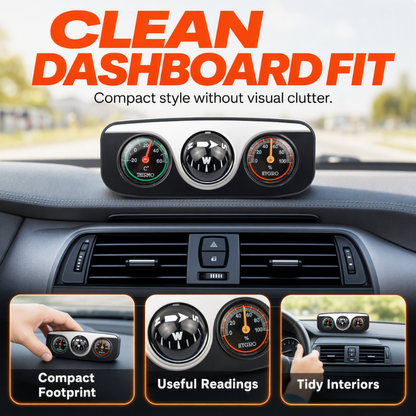 Multi-Functional Car Dashboard Compass