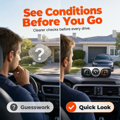 Multi-Functional Car Dashboard Compass