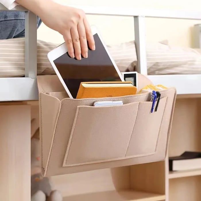 🛏️ Bedside Caddy Organizer | Keep Essentials Close