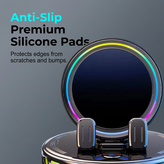 RGB Electric Car Phone Mount with Wireless Charging