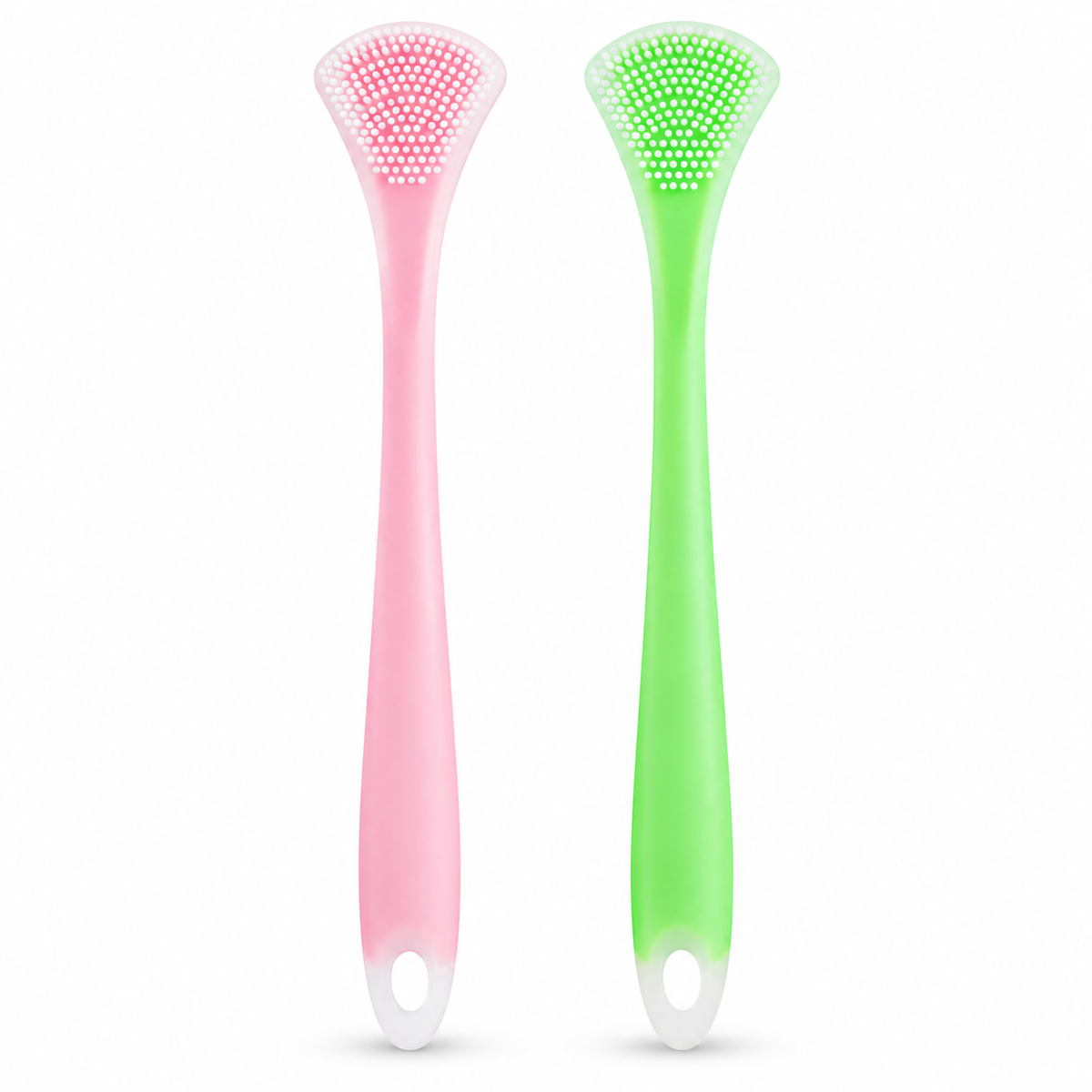 Dual-Sided Silicone Tongue Scraper