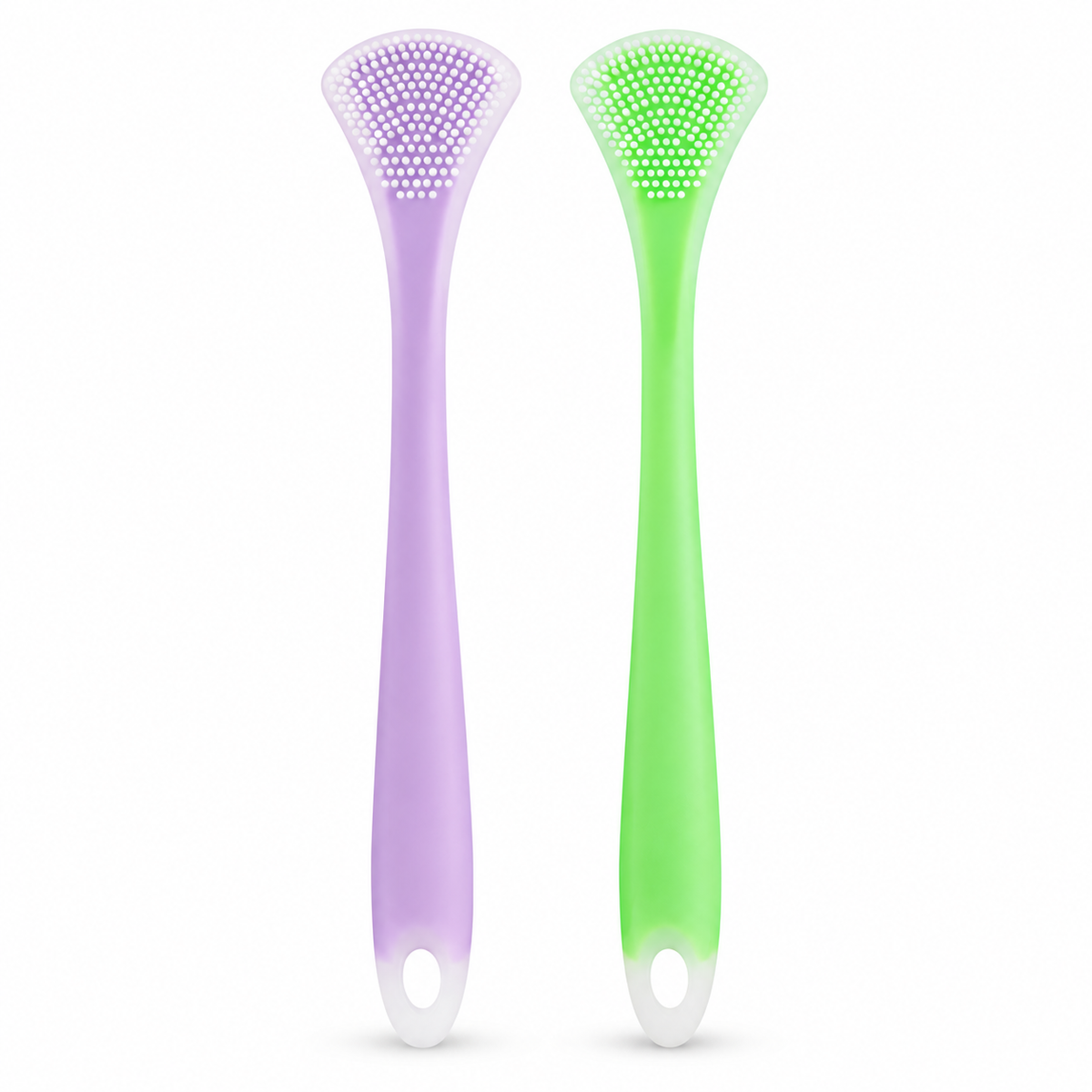 Dual-Sided Silicone Tongue Scraper
