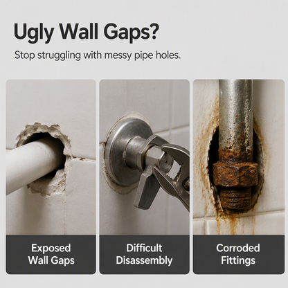 🔧 Magnetic Split Pipe Cover – Hide Ugly Pipe Gaps in Seconds
