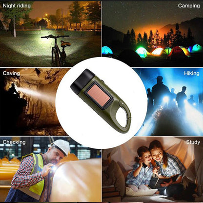 🔦 Solar + Hand-Crank Flashlight | Outdoor Backup