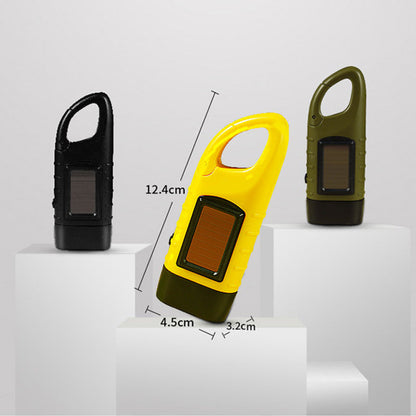 🔦 Solar + Hand-Crank Flashlight | Outdoor Backup