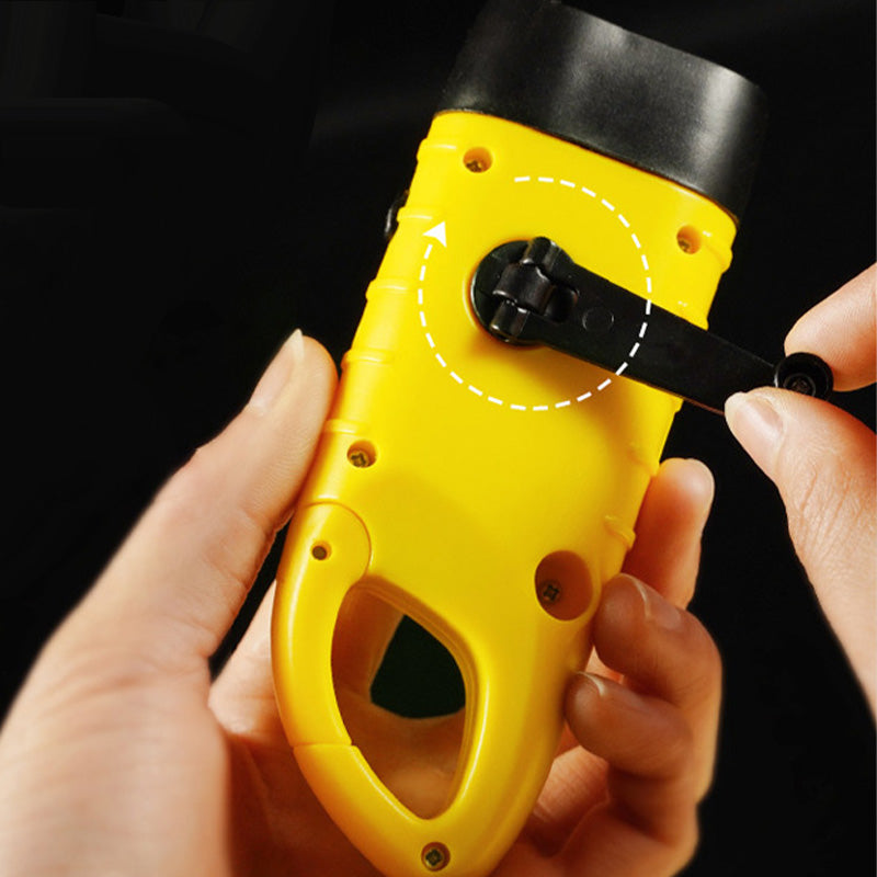 🔦 Solar + Hand-Crank Flashlight | Outdoor Backup