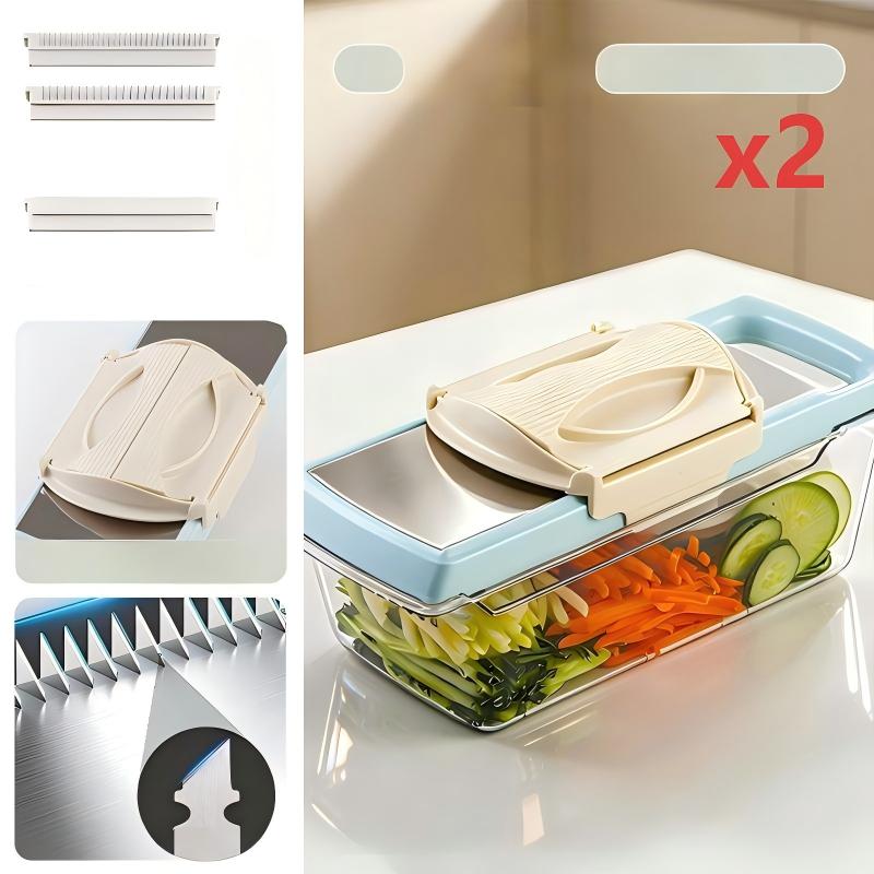 Multi-Functional Vegetable Slicer with Drain Basket
