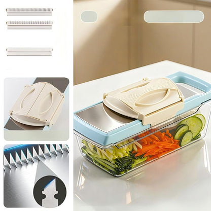 Multi-Functional Vegetable Slicer with Drain Basket