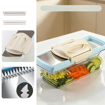 Multi-Functional Vegetable Slicer with Drain Basket