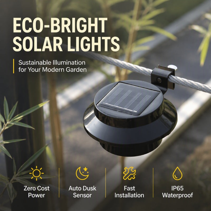 ☀️Solar Outdoor Accent Light – no wiring, no electricity bills. 3 LEDs auto-light up gutters, fences & walls at night. Simple, safe, solar! 🏡✅