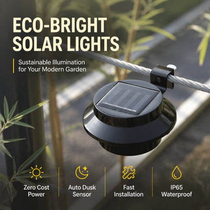 ☀️Solar Outdoor Accent Light – no wiring, no electricity bills. 3 LEDs auto-light up gutters, fences & walls at night. Simple, safe, solar! 🏡✅
