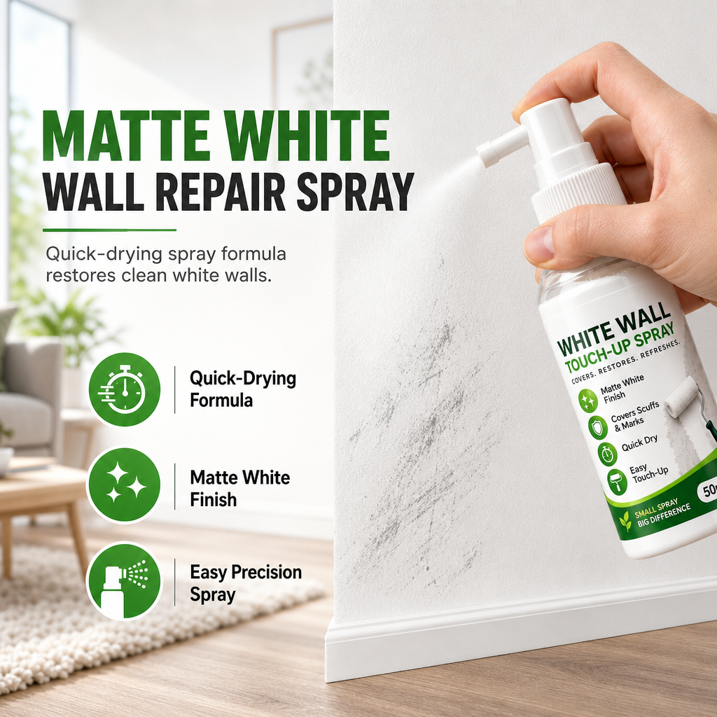 White Wall Touch-Up Paint Spray