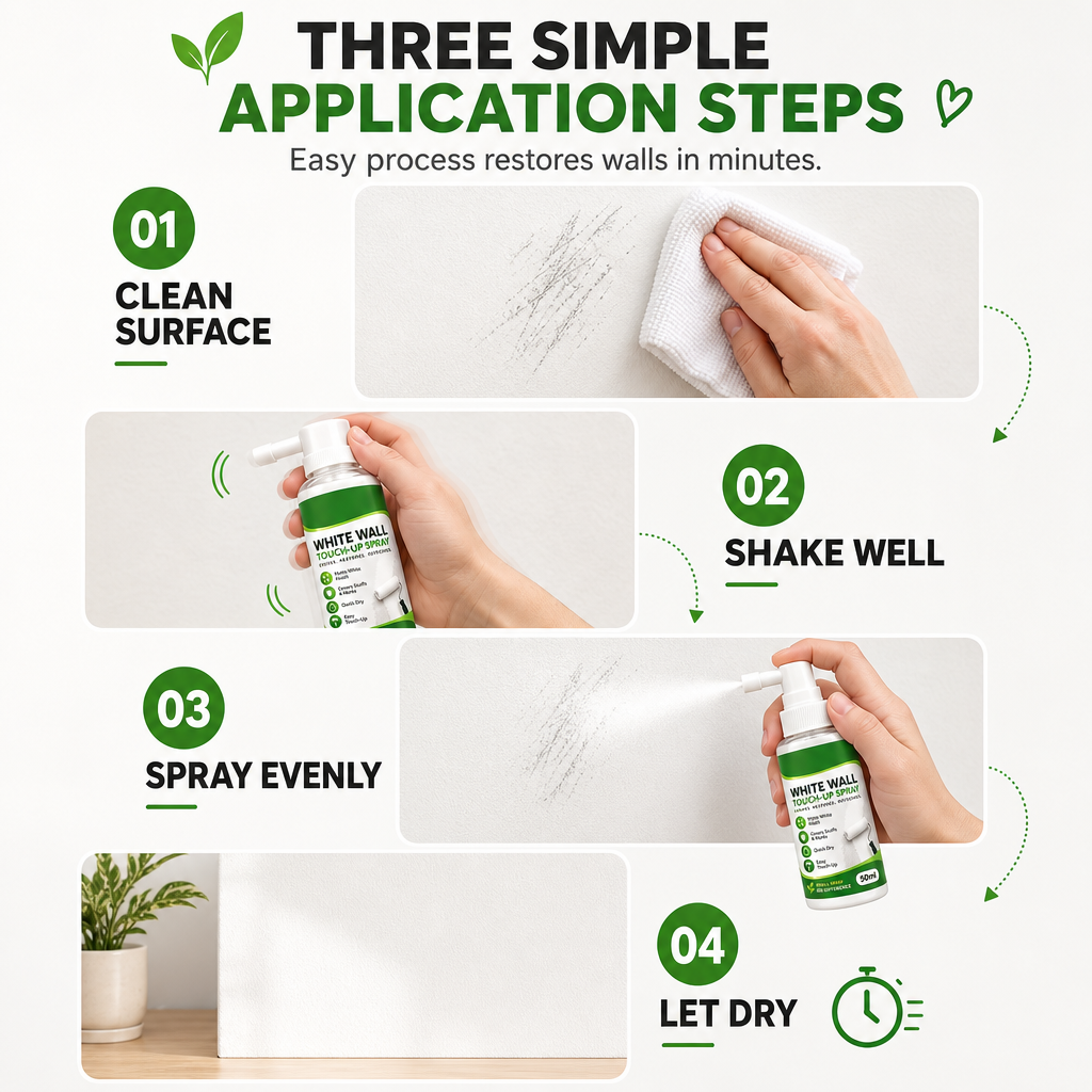 White Wall Touch-Up Paint Spray