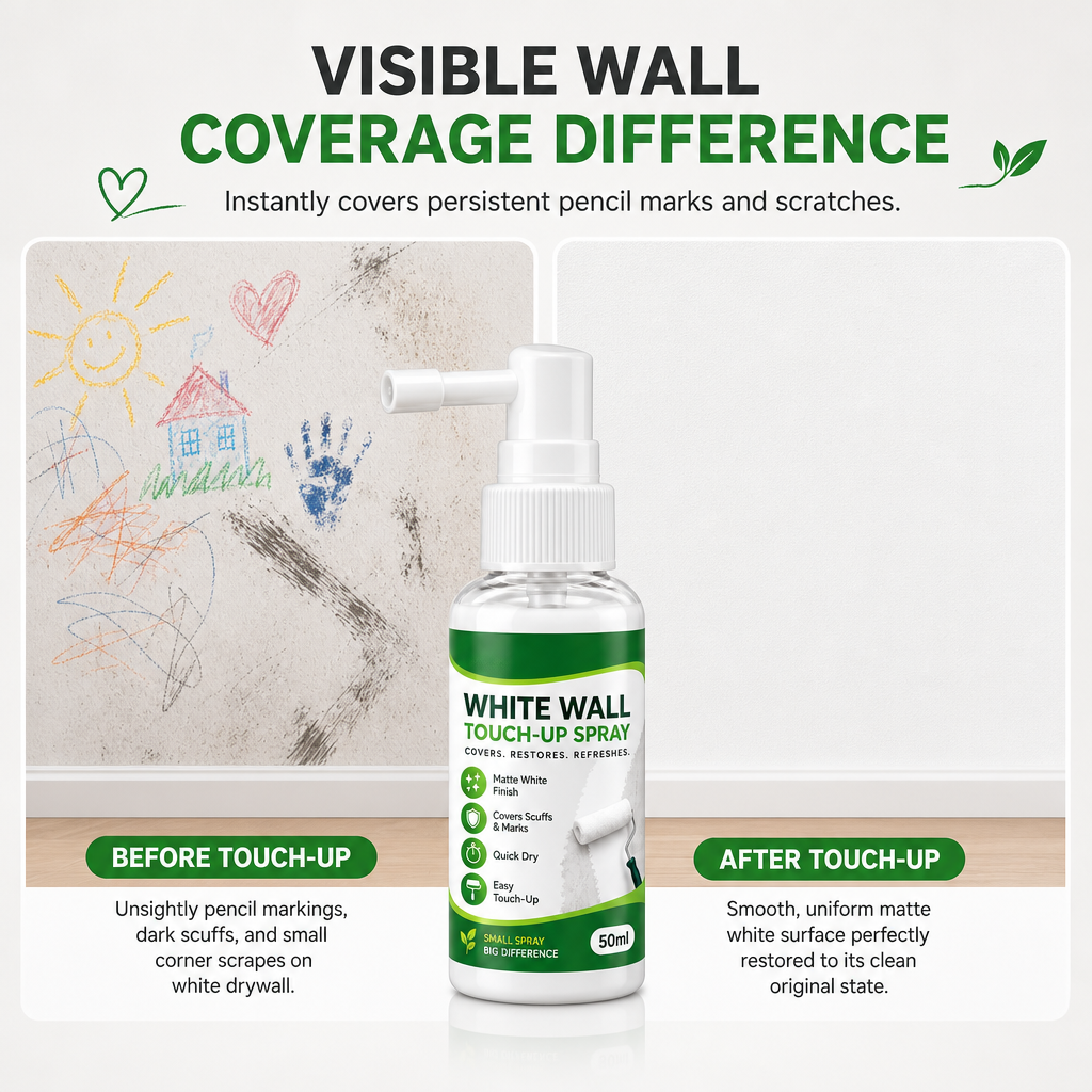 White Wall Touch-Up Paint Spray
