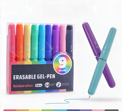 🏆9 Colors Erasable Gel Pen Set