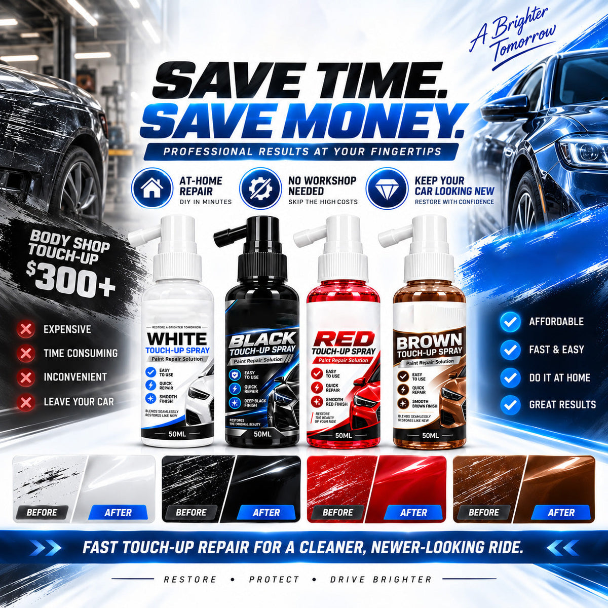 Car Paint Scratch Repair Touch Up Spray