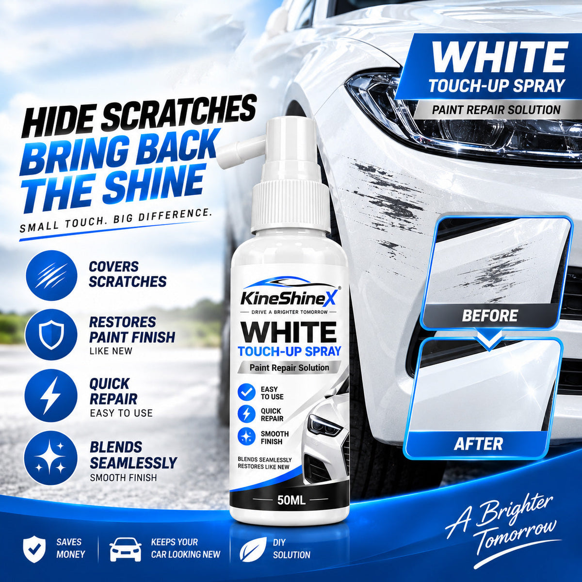 Car Paint Scratch Repair Touch Up Spray