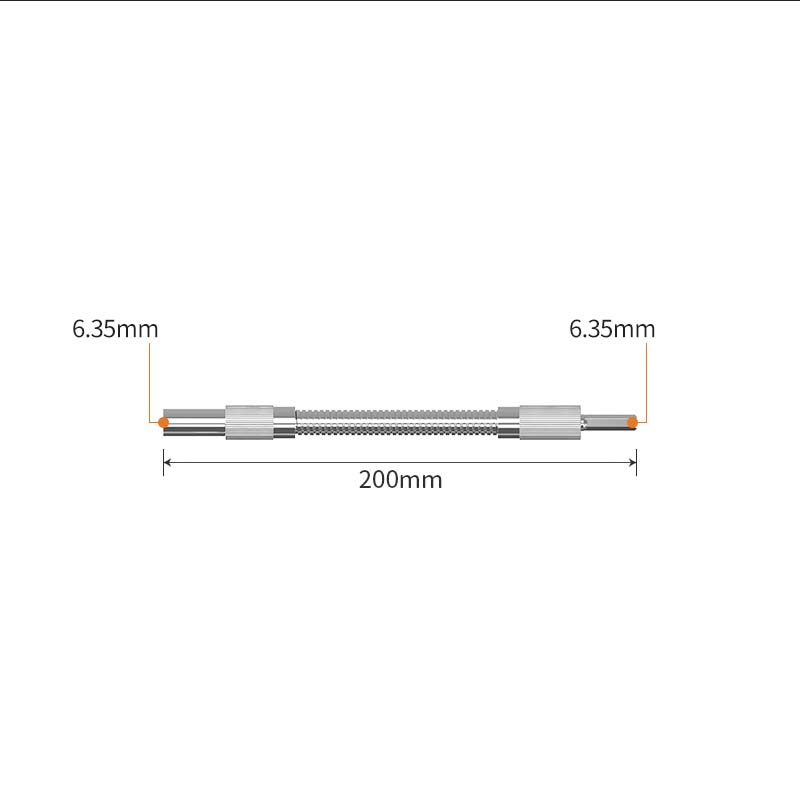 Flexible Bohrer- & Schraubendreher-Verlängerungswelle aus Metall