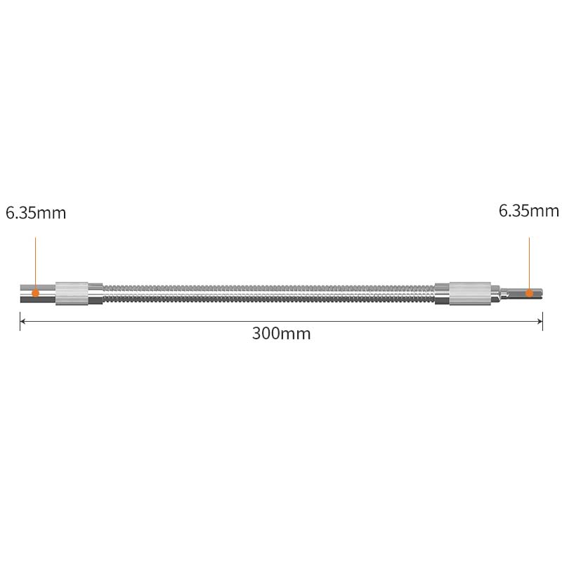 Flexible Bohrer- & Schraubendreher-Verlängerungswelle aus Metall