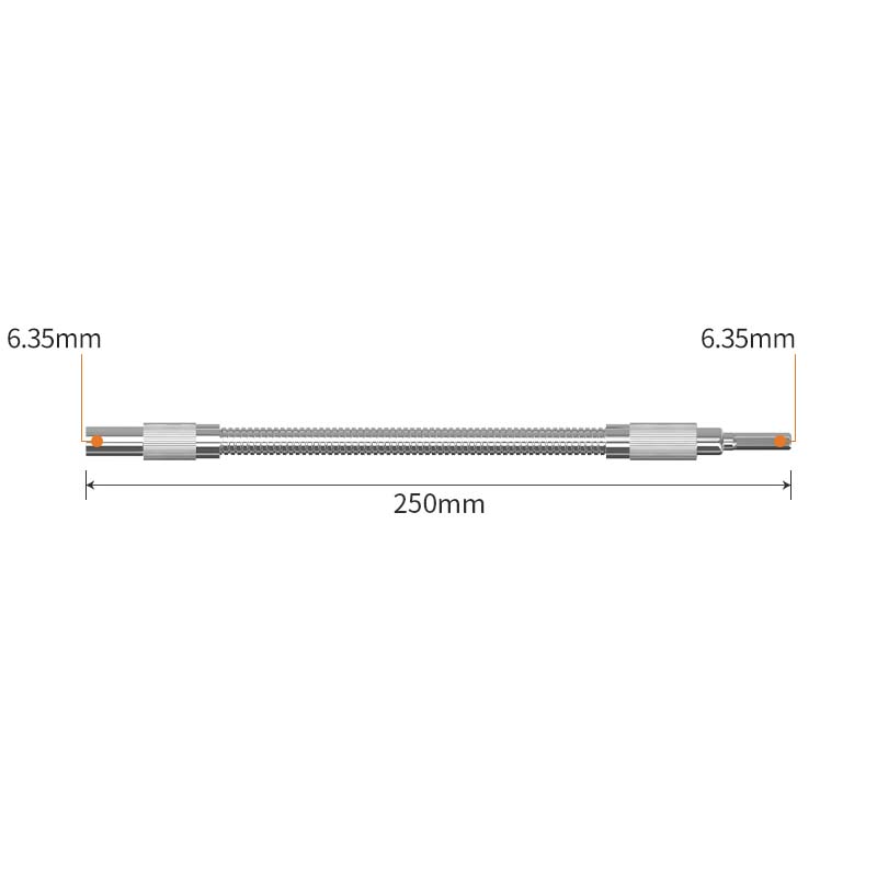 Flexible Bohrer- & Schraubendreher-Verlängerungswelle aus Metall