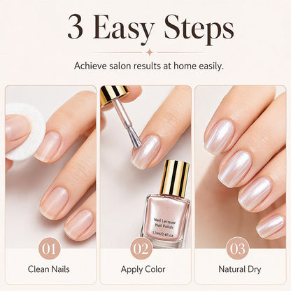 💅 Moonlight Pearl Nail Polish | 10ml Air-Dry Shimmer
