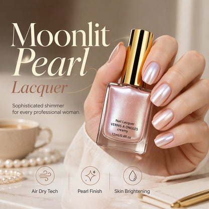 💅 Moonlight Pearl Nail Polish | 10ml Air-Dry Shimmer