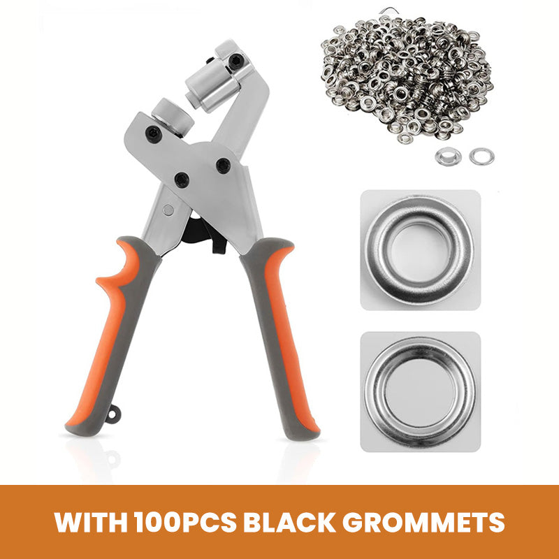 Heavy-Duty Hole Punch Pliers with Grommet Sets