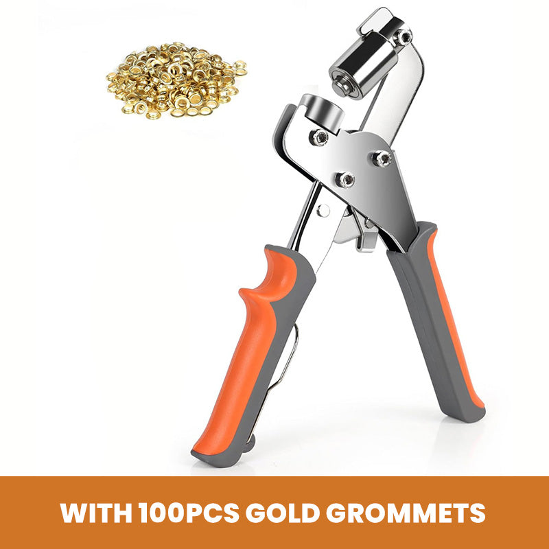Heavy-Duty Hole Punch Pliers with Grommet Sets