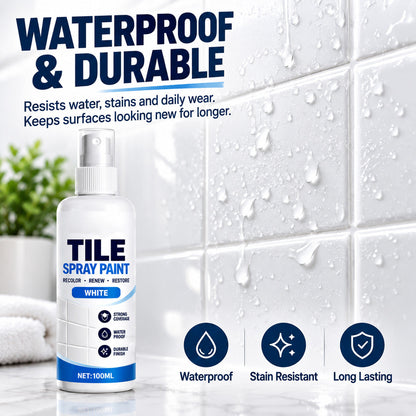 Refresh Any Tile Instantly! No-Mess Spray-On Color Coat