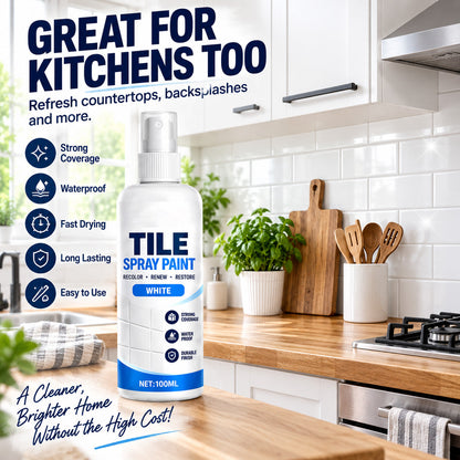 Refresh Any Tile Instantly! No-Mess Spray-On Color Coat