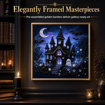 🦇 3D Pearl Gothic Art Kit | Halloween DIY