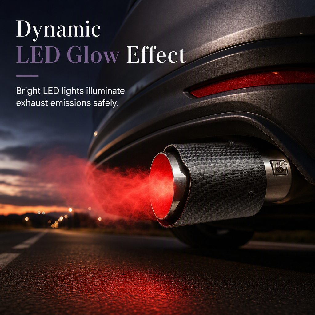 Car Exhaust Tip with LED Light