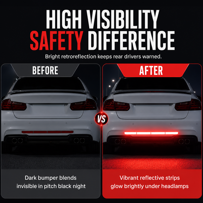 🚗 Reflective Car Sticker Strips for Trunk & Rear Bumper